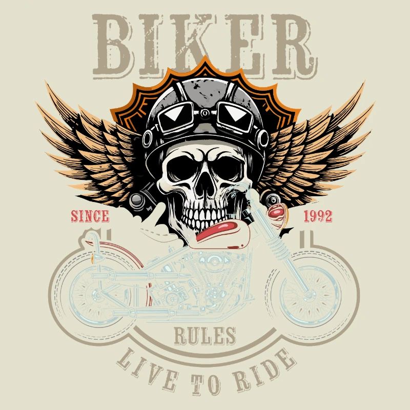 Biker Rules - Since 1992 - Live to Ride