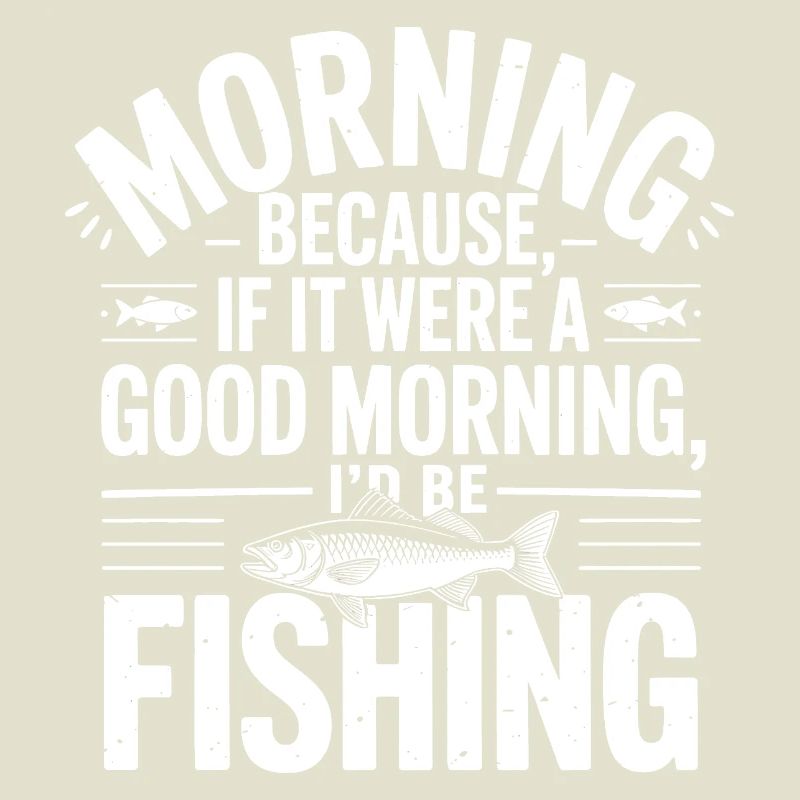Citation de pêche matinale Tee