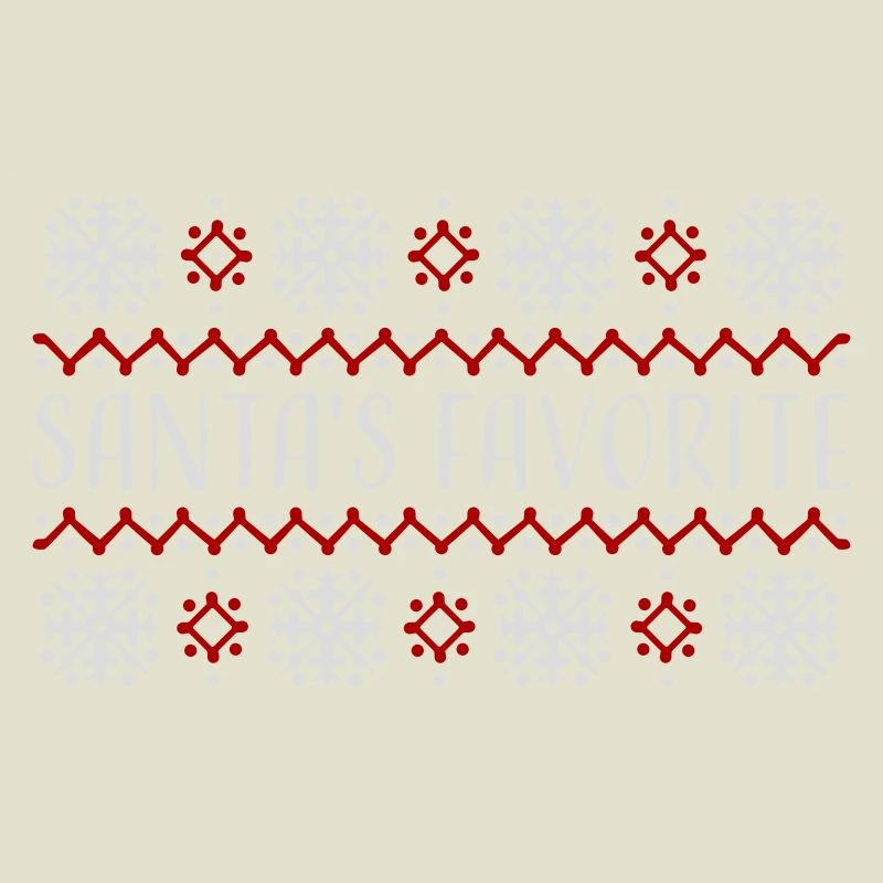 Santa's Favorite Weihnachtspullover Schneeflocken