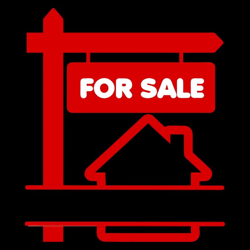 Panneau de logo rouge à vendre