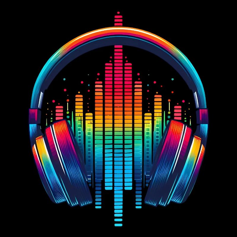 Lebendiger Klang Kopfhörer Regenbogen