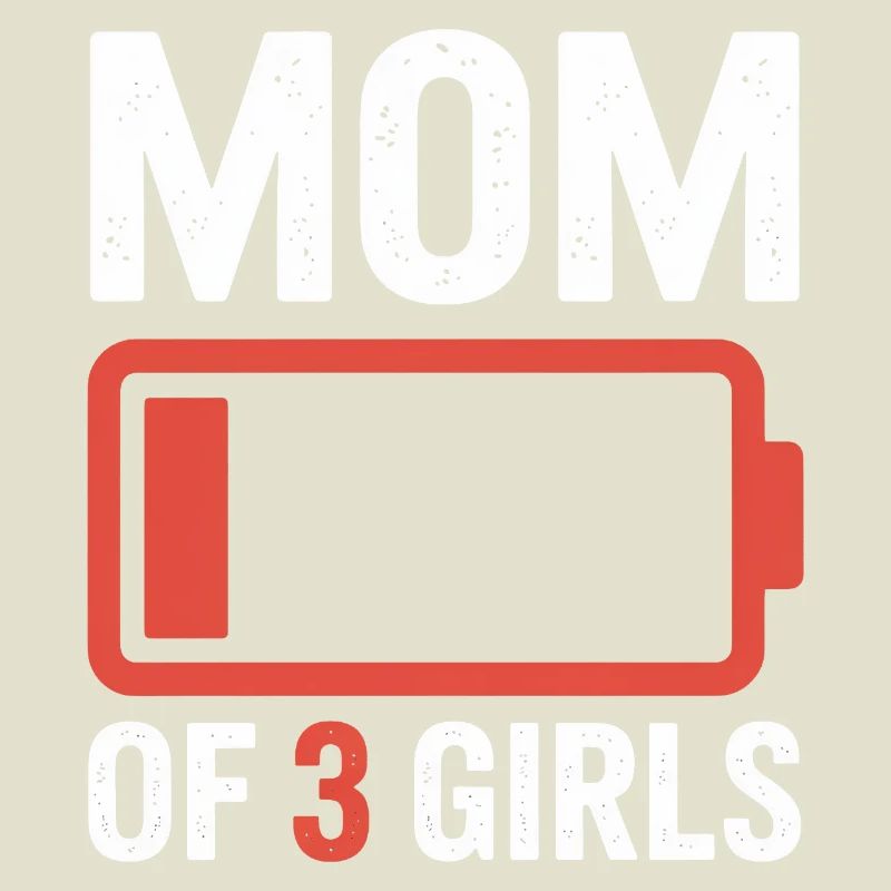 Batterie der Mutter von 3 Mädchen
