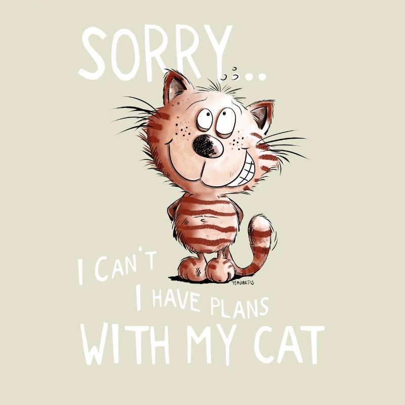 Sorry Katze I Katzenmotiv Comic Sprüche