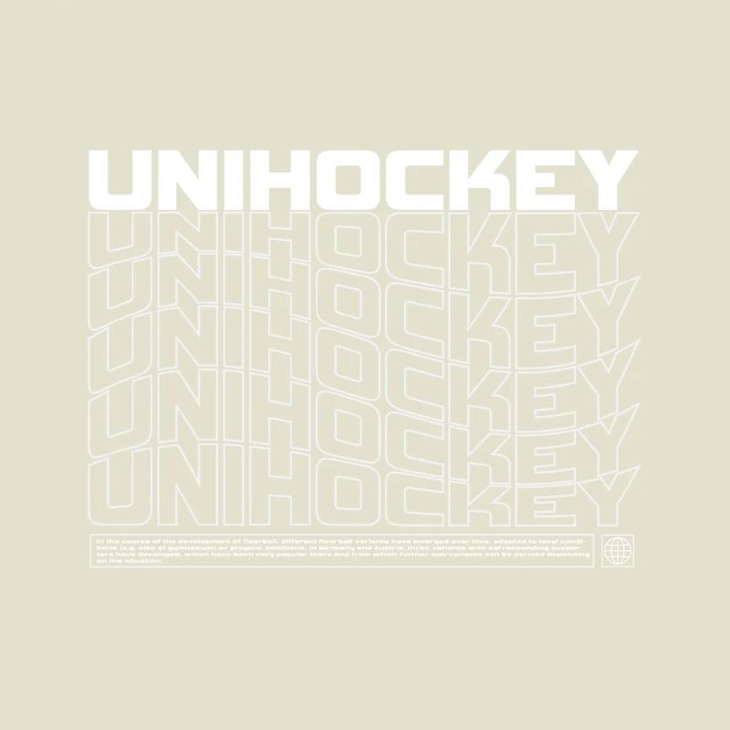 Floorball Typo Pattern