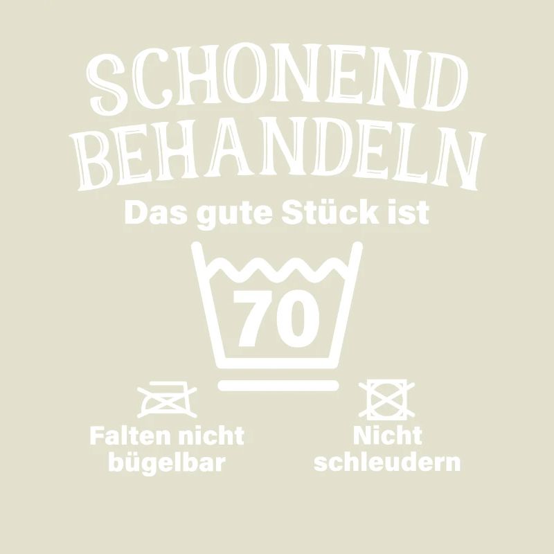 Schonend Behandeln Siebzig Geschenk 70. Geburtstag