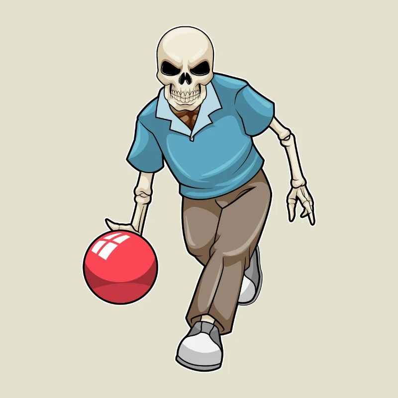 Skelett Bowling Bowlingkugel