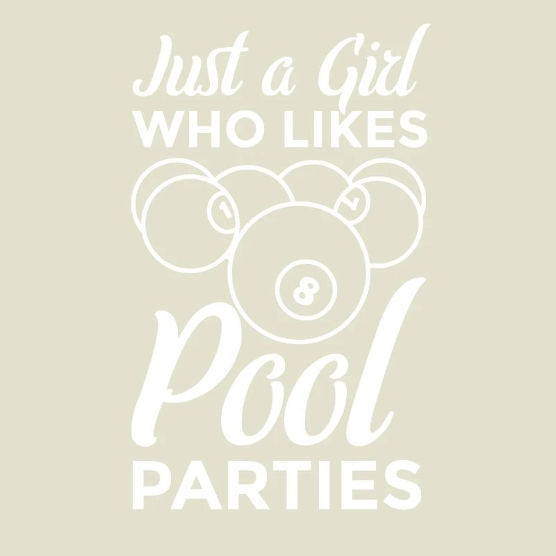 Nur ein Mädchen das Poolpartys mag