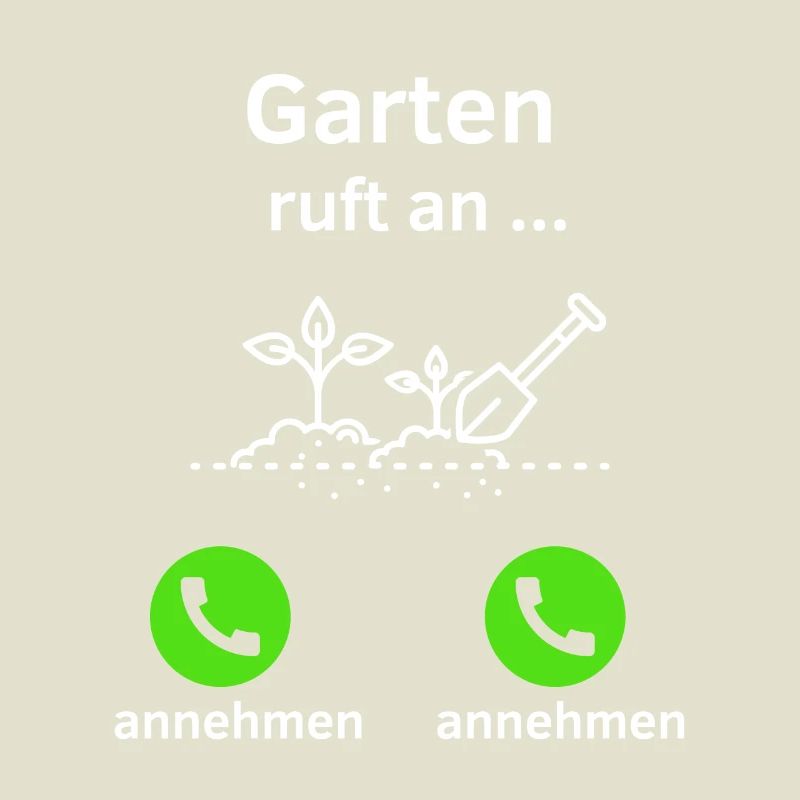 Garten ruft an - annehmen oder annehmen?