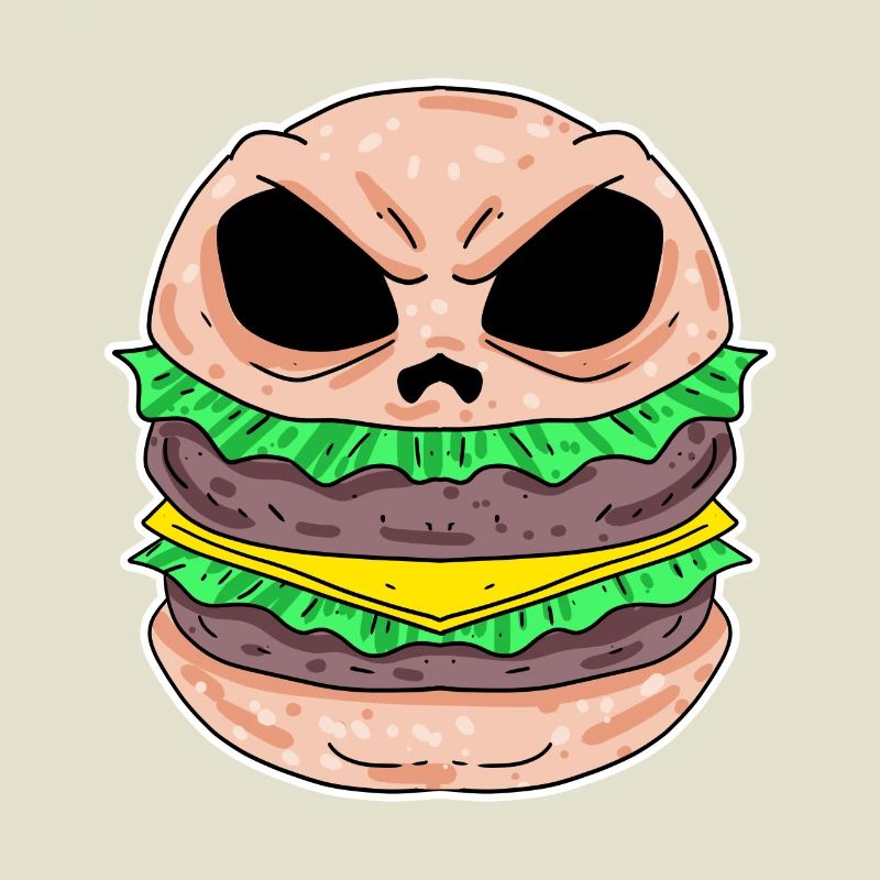 Schädel Burger