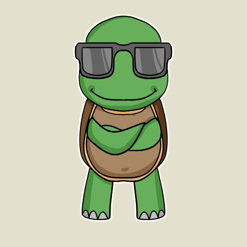 Turtle with glasses