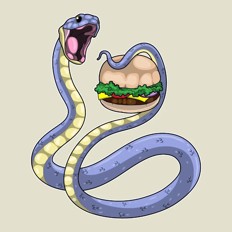 Cheeseburger serpent