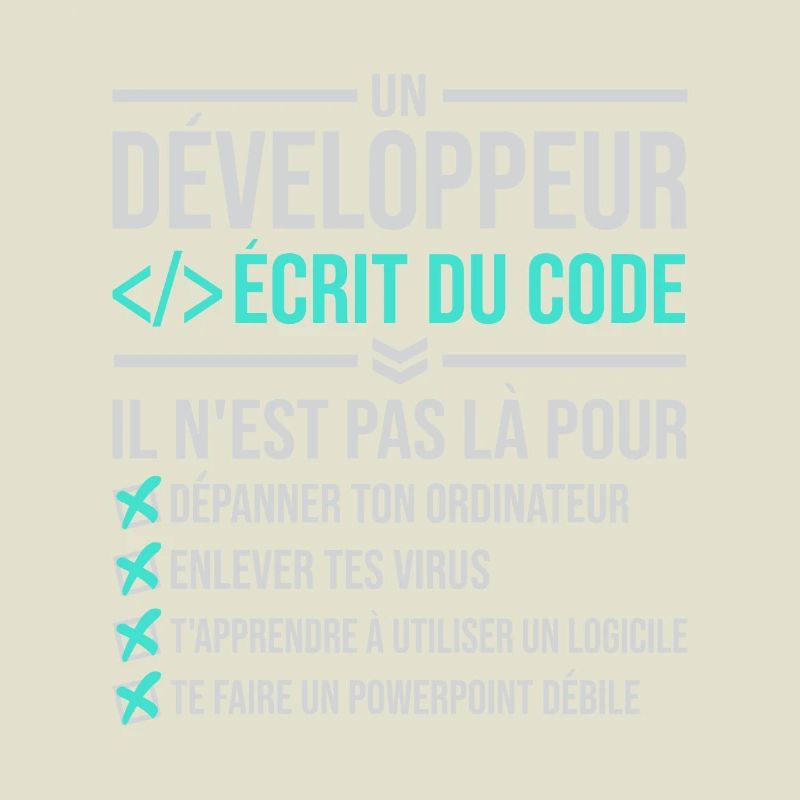 Développeur écrire du code