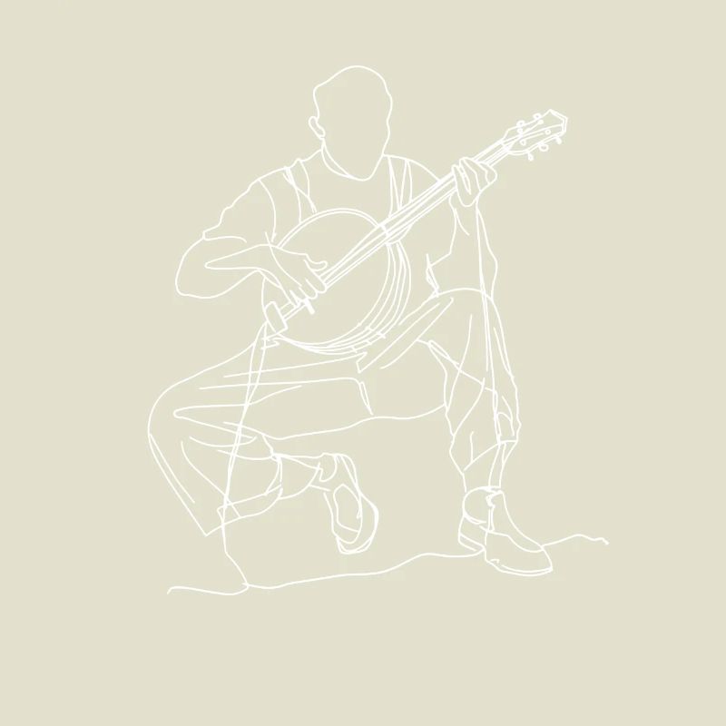 Banjo Player Drawing