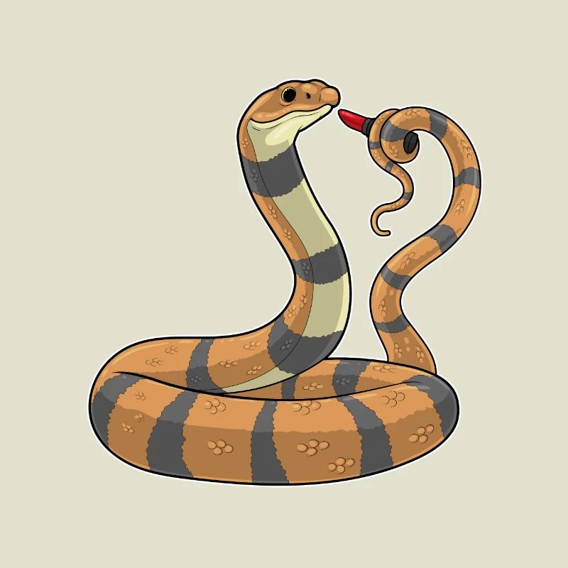 Rouge à lèvres serpent