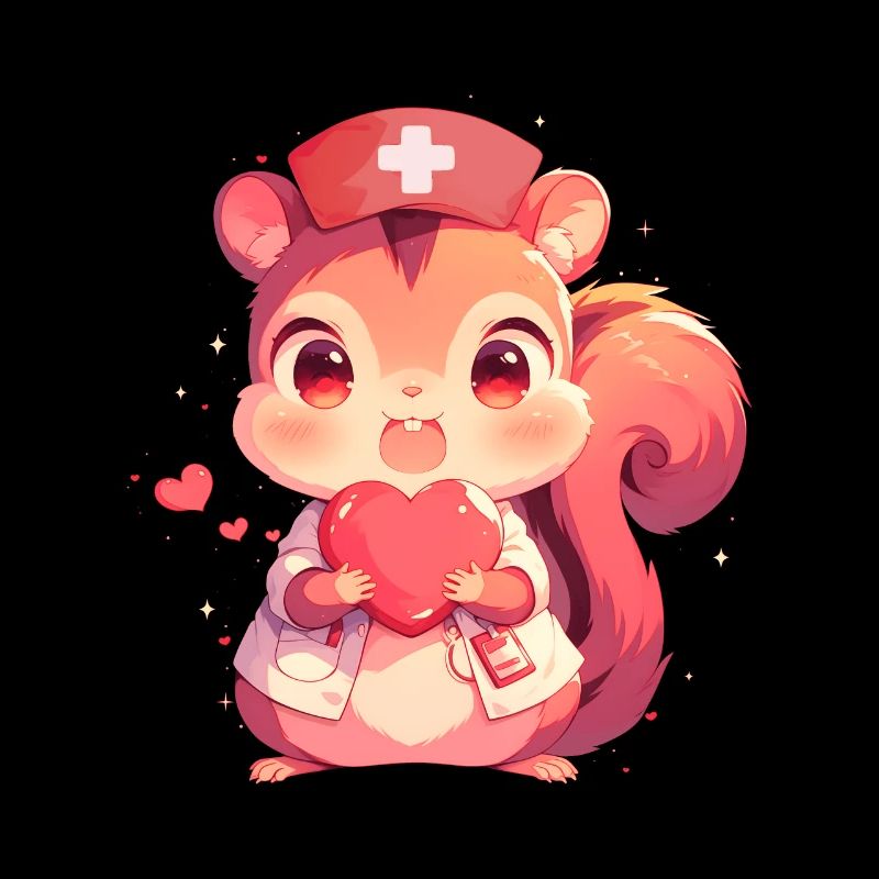 Eichhörnchen Krankenschwester Pflegerin Ärztin