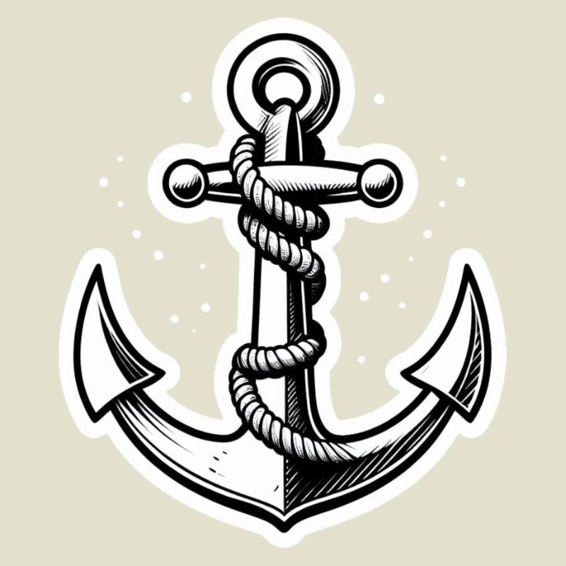 Anchor with knots