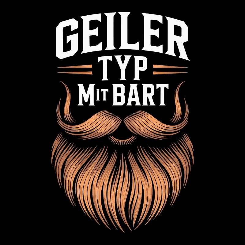 Geiler Typ Mit Bart Bartträger Barbier Vollbart