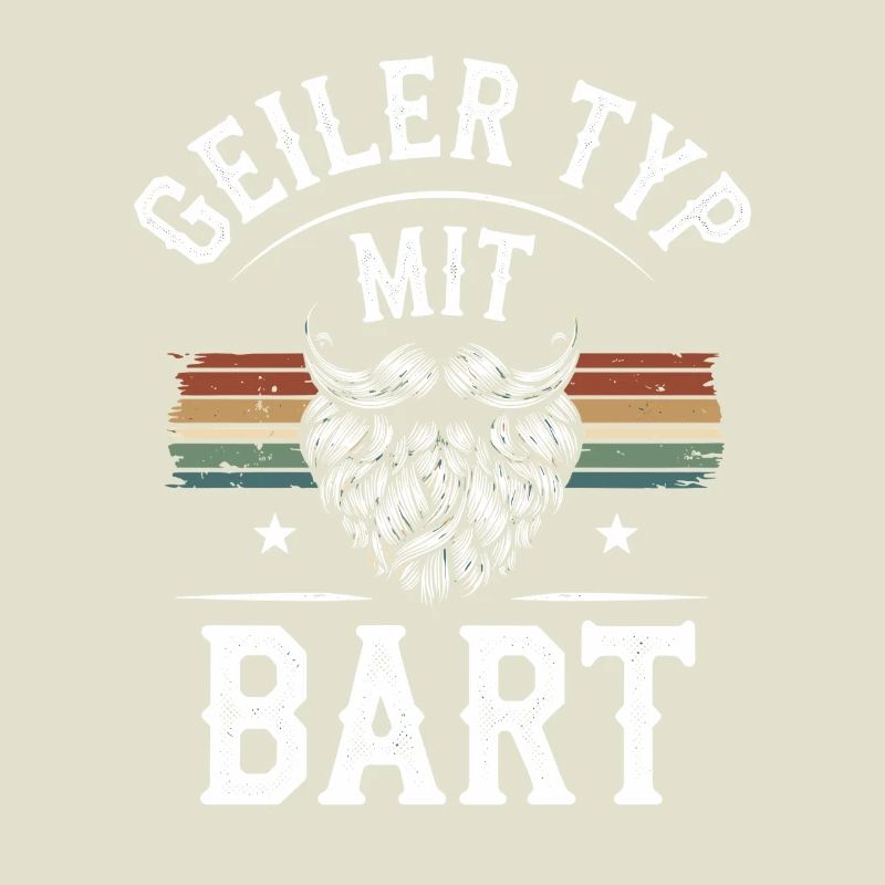 Geiler Typ Mit Bart Bartträger Barbier Vollbart