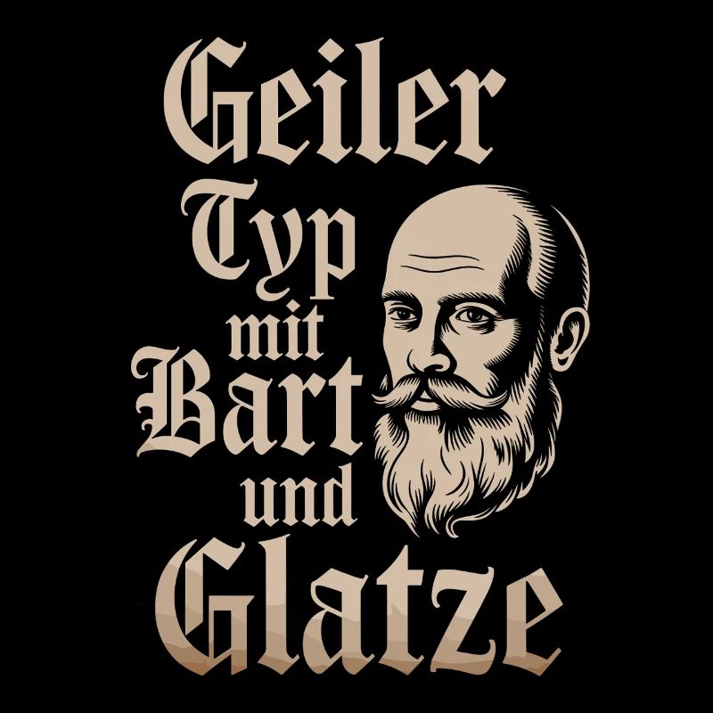 guy with beard & bald head beard wearer