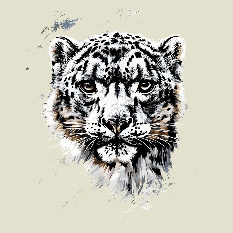 Snow Leopard Panther Big Cat Big Cat Leopard