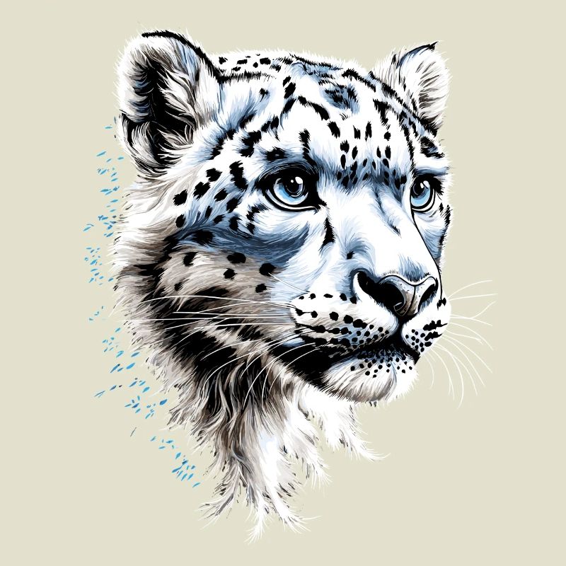 panthère léopard des neiges gros chat gros chat léopard