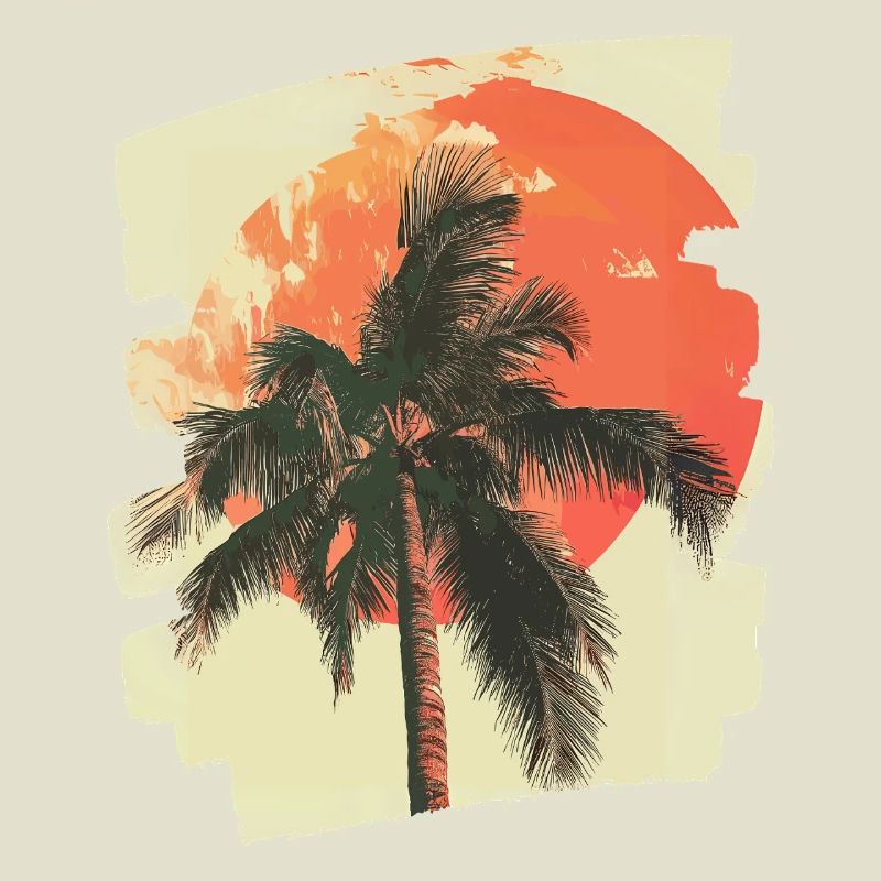 Palm Tree Sunset Summer