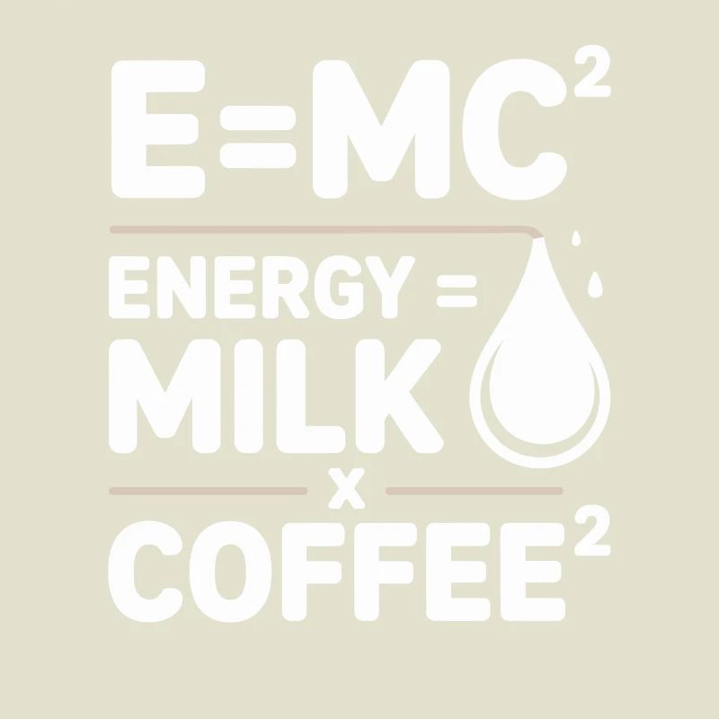E=MC2 Physics Saying Caffeine Nerd Energy Coffee
