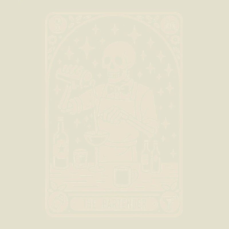 Barkeeper Barmann The Bartender Tarot Cocktail