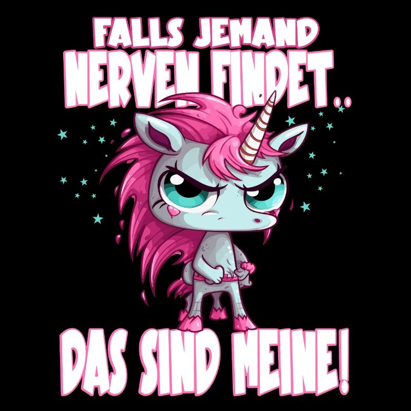 Angry Unicorn Pink Saying
