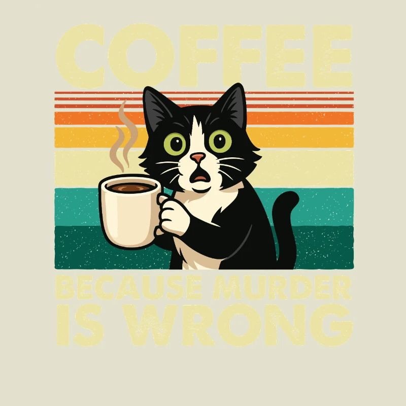 Café : parce que le meurtre est mal, sarcastique