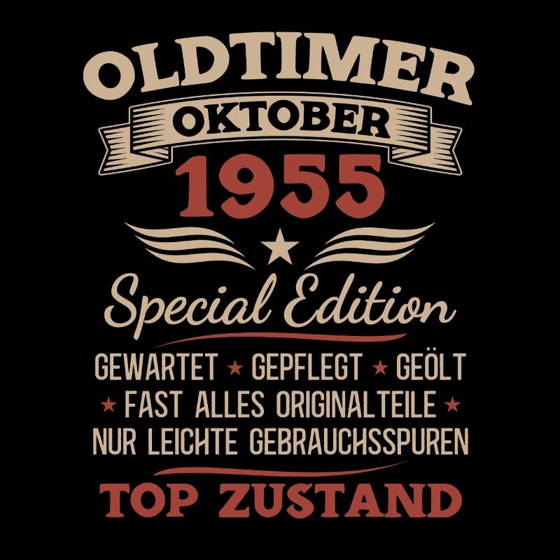 70th Birthday Gift Vintage Car October 1955