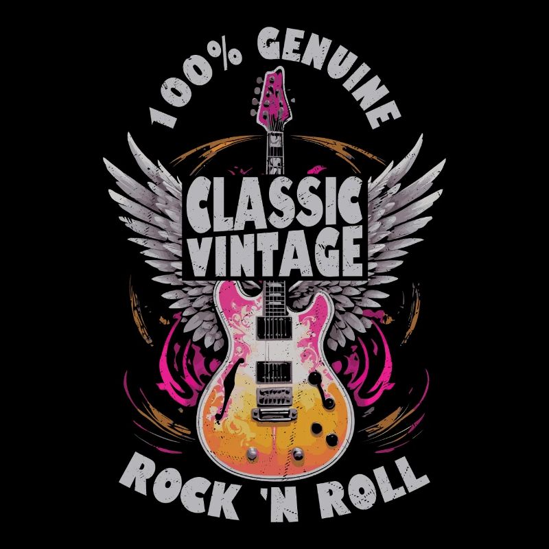 100 % Véritable Classique Vintage Rock 'n Roll Rock Ban