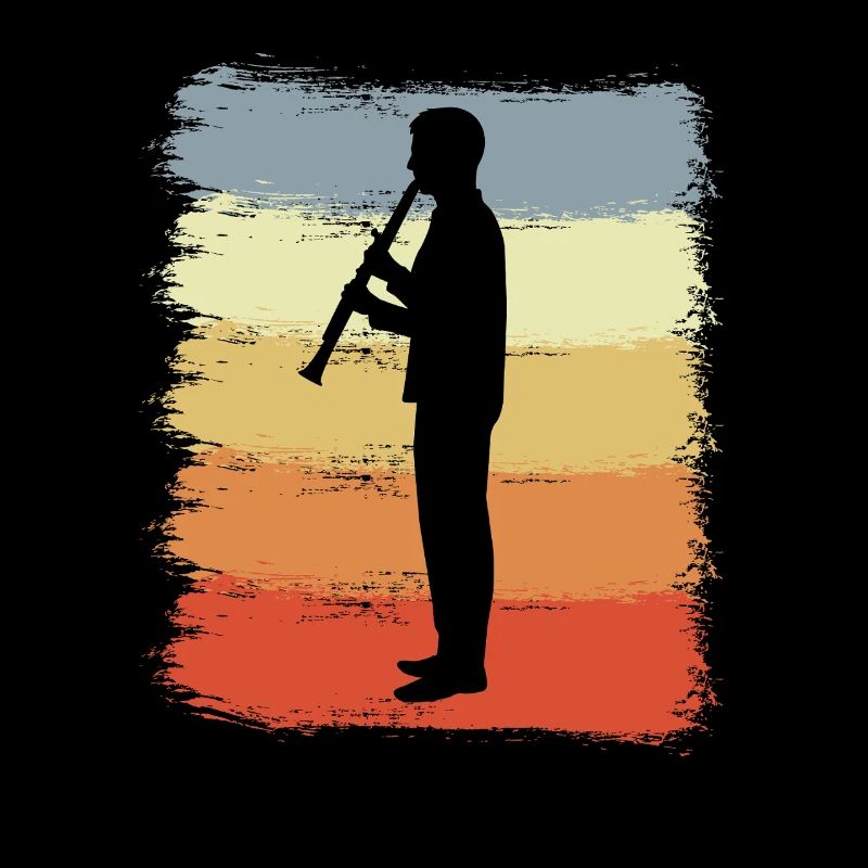 Vintage Clarinetist Sketch