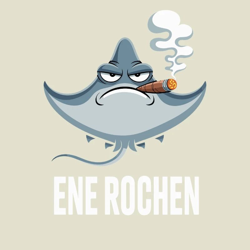 Ene Rochen Raucher Spruch Zigarette Kippe Rauchen