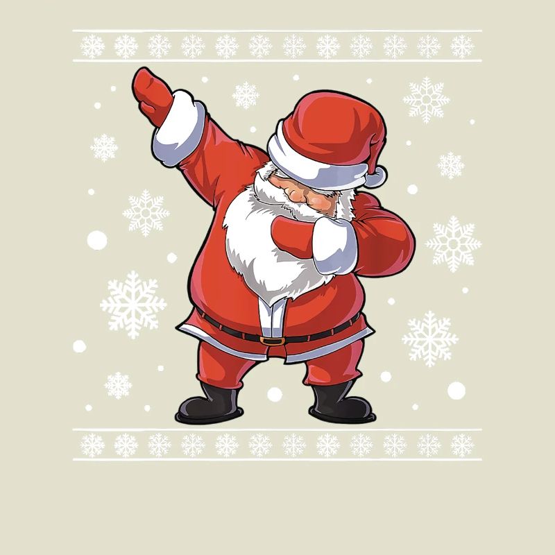 Noël Moche Tamponner Pull Père Noël Danse Drôle