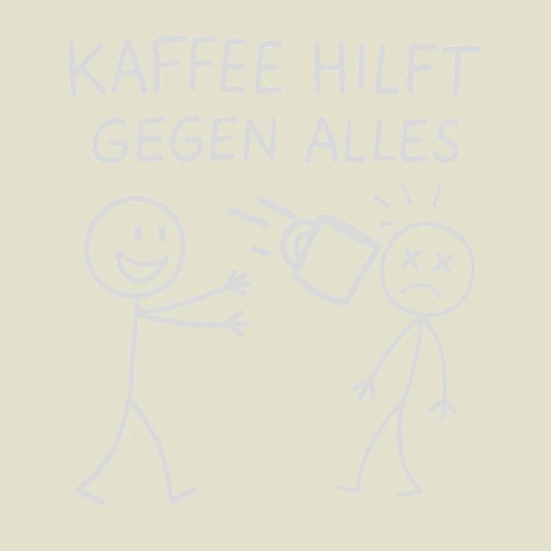 Coffee helps against everything stick figure