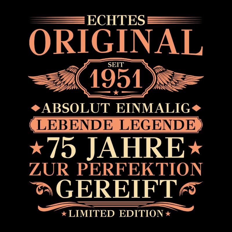 1951 Naissance absolument unique 75e anniversaire