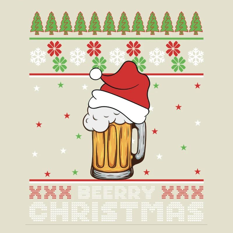 Frohe Weihnachtsbier, hässlicher Pullover – Geschenk