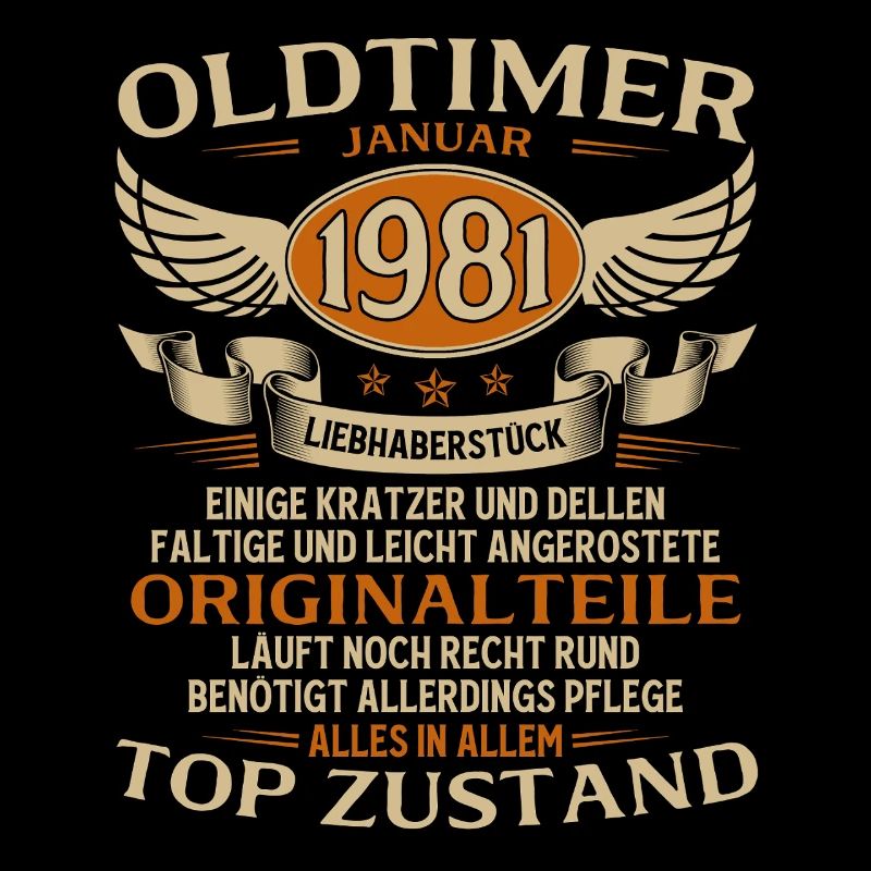 45. Geburtstag Geschenk Oldtimer Januar 1981