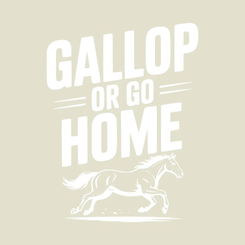 Galoppieren oder nach Hause gehen