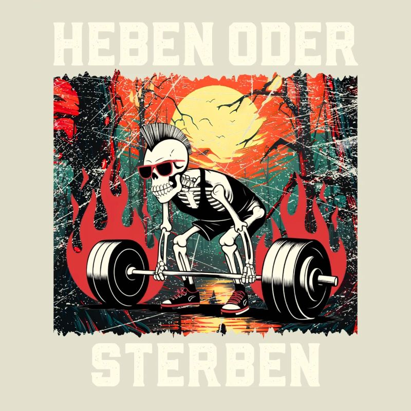 Kraftsportler HEBEN ODER STERBEN Lustiges