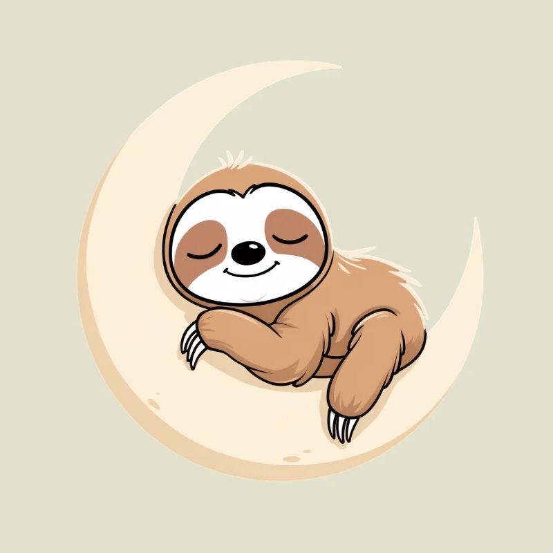 Moon Sleep Sloth