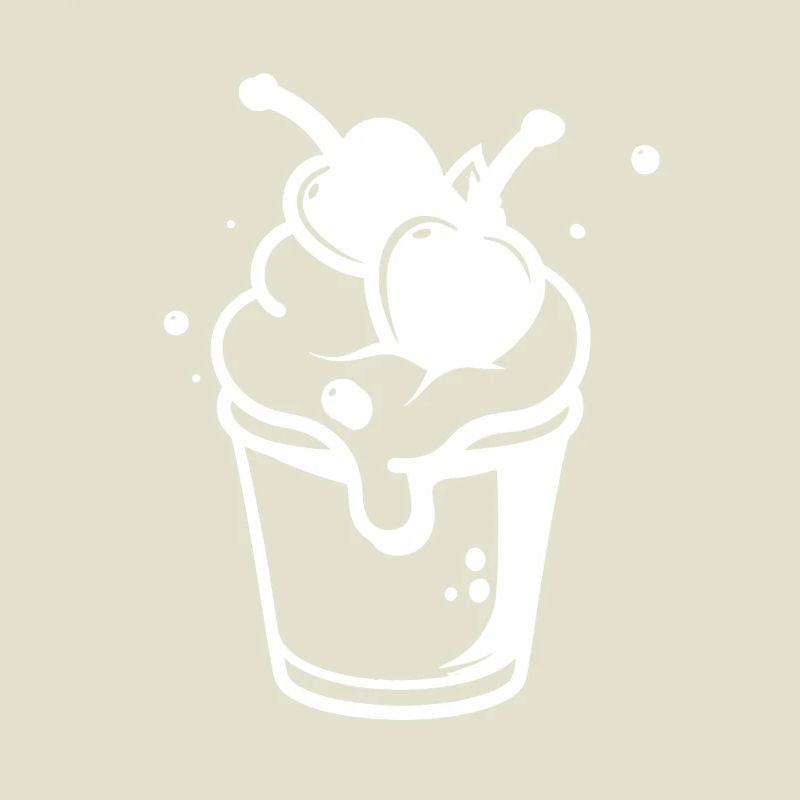 Dessin de coupe glacée