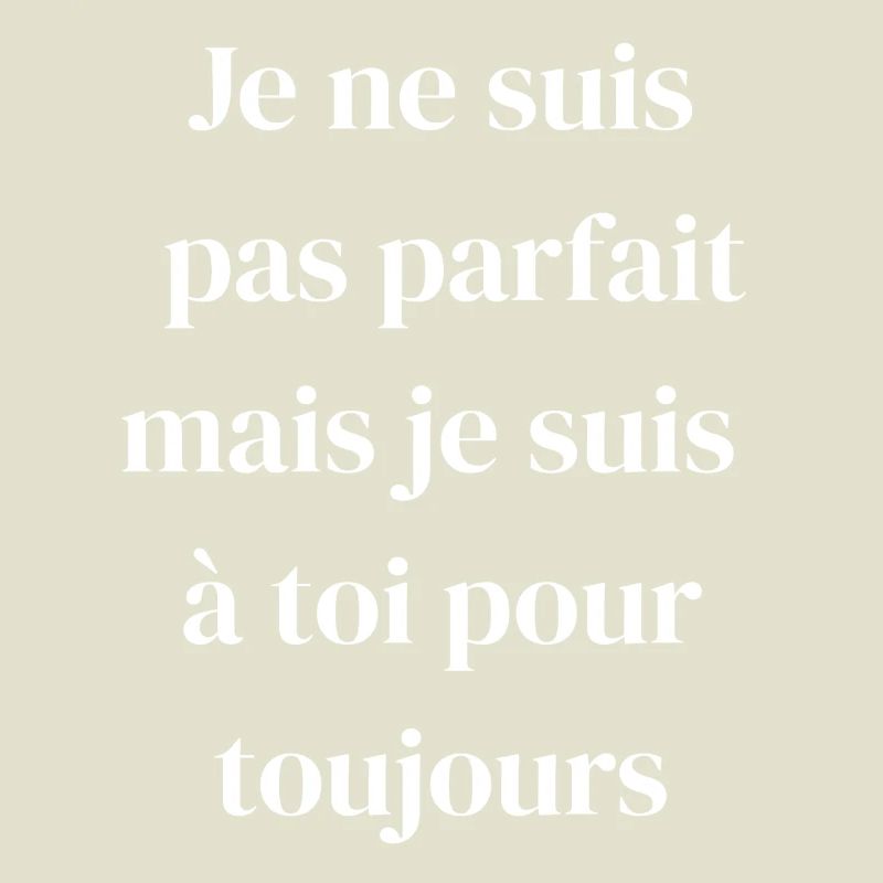 Amour éternel malgré les défauts