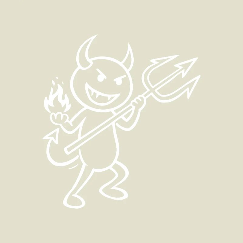 Devilish Flames - Devil with Flames