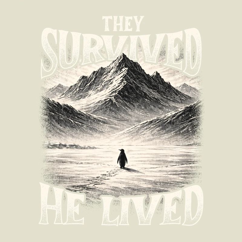 They Survived He Lived Penguin Meme Existential