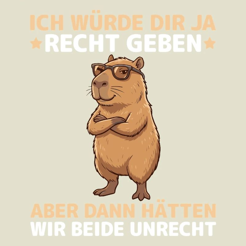 Capybara saying: Then we would both be wrong