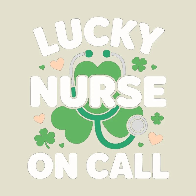 Infirmière chanceuse de garde pour la Saint-Patrick