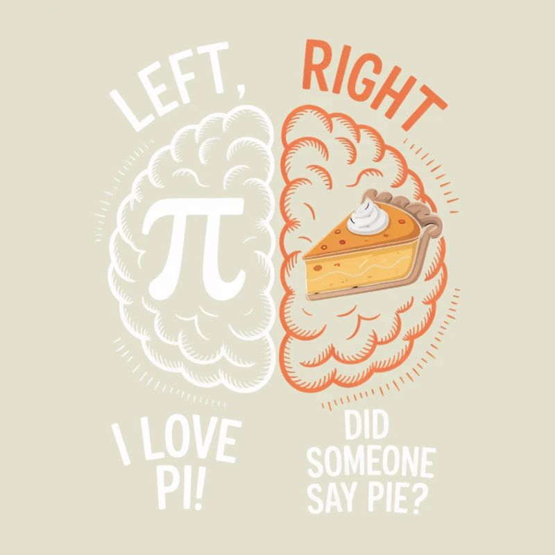 Pi vs Pie: Left Right Brain