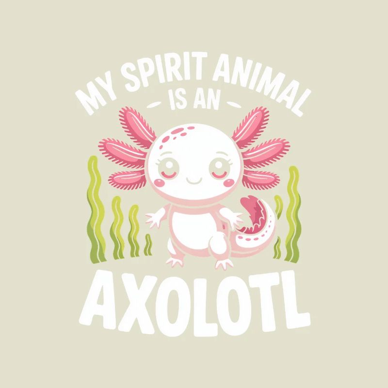Axolotl Geisttier-Tee